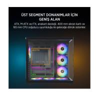 JAMES DONKEY STARK S801 7X ARGB FAN 650W GAMING ATX KASA AKVARYUM Kasa - 1
